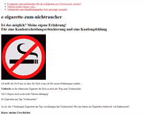 Tablet Screenshot of e-zigarette-zum-nichtraucher.com